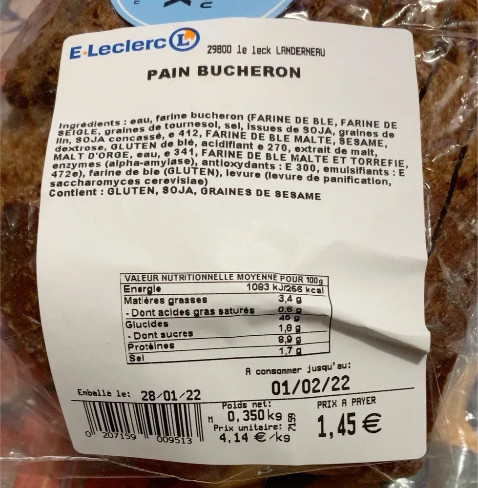 Pain bûcheron