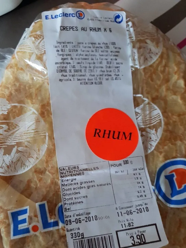 Crêpe au rhum