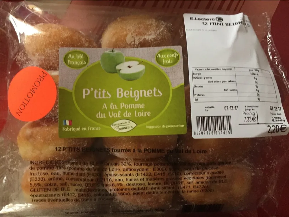 12 P’tits Beignets à la Pomme du Val de Loire