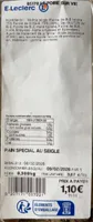 Pain spécial au seigle