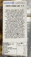 Crepes ovomaltine