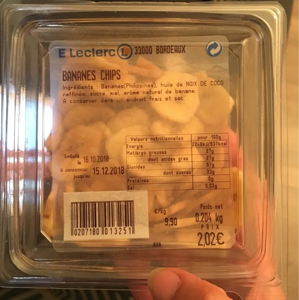 Bananes chips