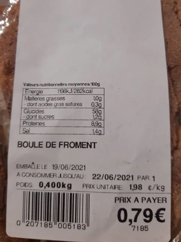 Boule de froment