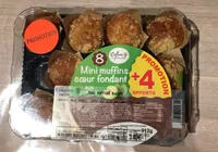 Mini muffins cœur fondants
