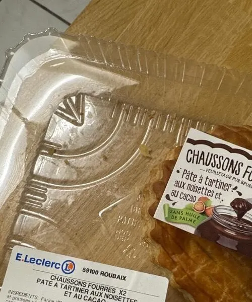 Chausson choco noisette