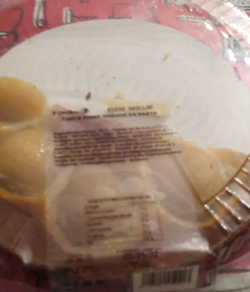Tarte poire amande 6 ou 8 parts
