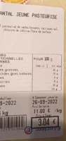 Cantal jeune pasteurisé