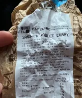 Sandwich poulet curry