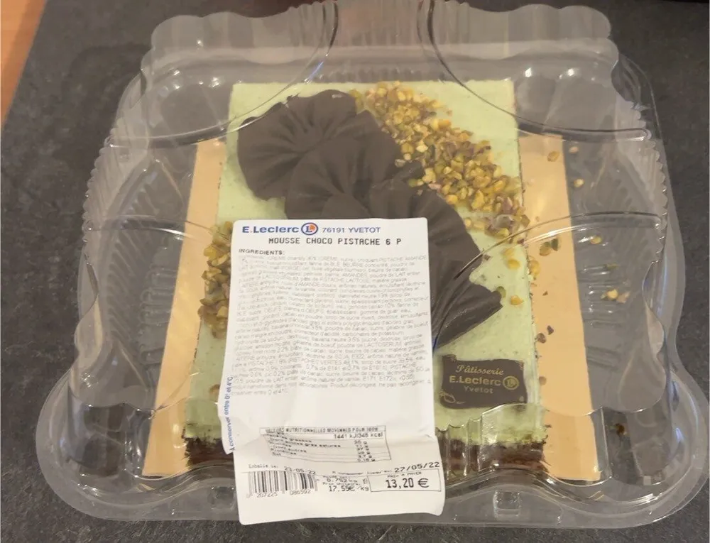 MOUSSE CHOCO PISTACHE 6 P