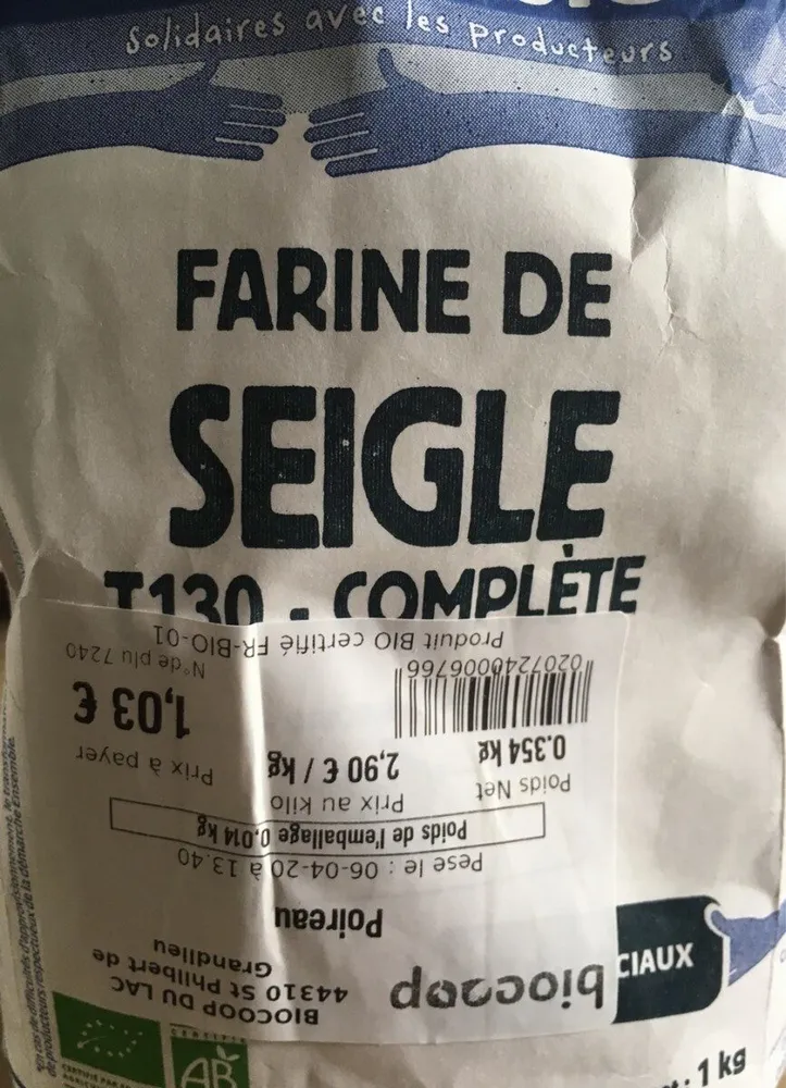 Farine de seigle complète
