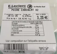 Tartelette poire chocolat