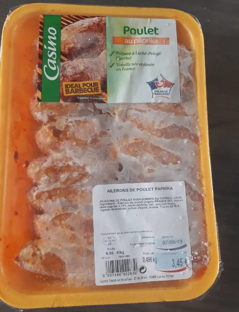 Ailerons de poulet au paprika