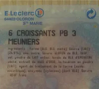 6 croissants pur beurre