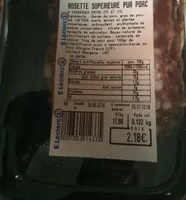 Rosette superieur pur porc