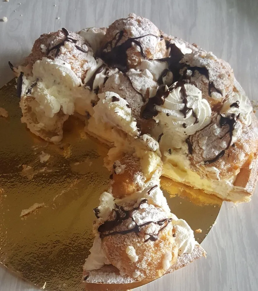 Tarte aux profiterolles