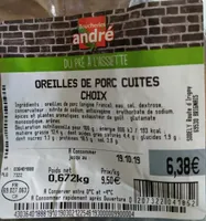 Oreilles de porc cuites