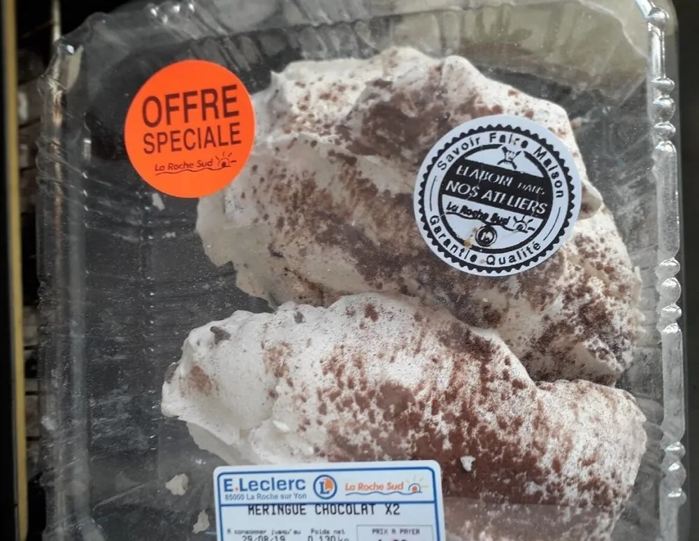 Meringue chocolat x2