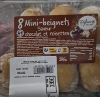 8 Mini-Beignets saveur chocolat et noisette