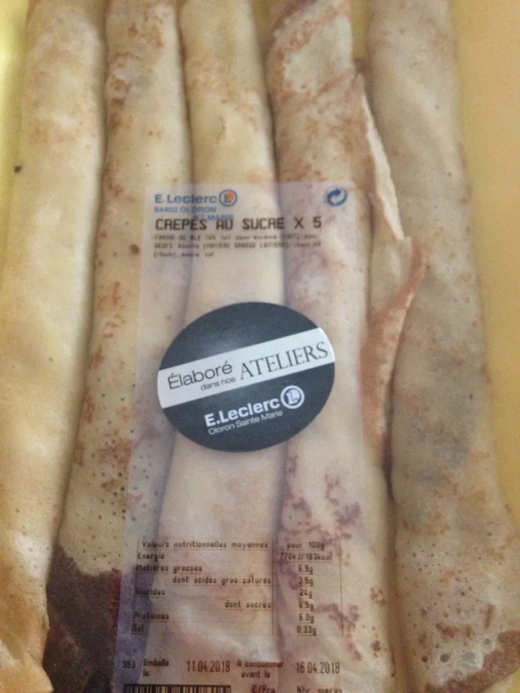 Crêpes au sucre x5