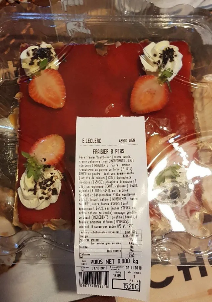 Fraisier 8 personnes