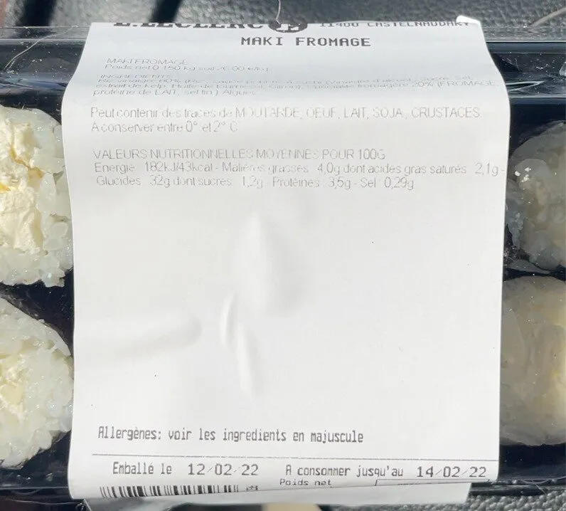 Maki fromage