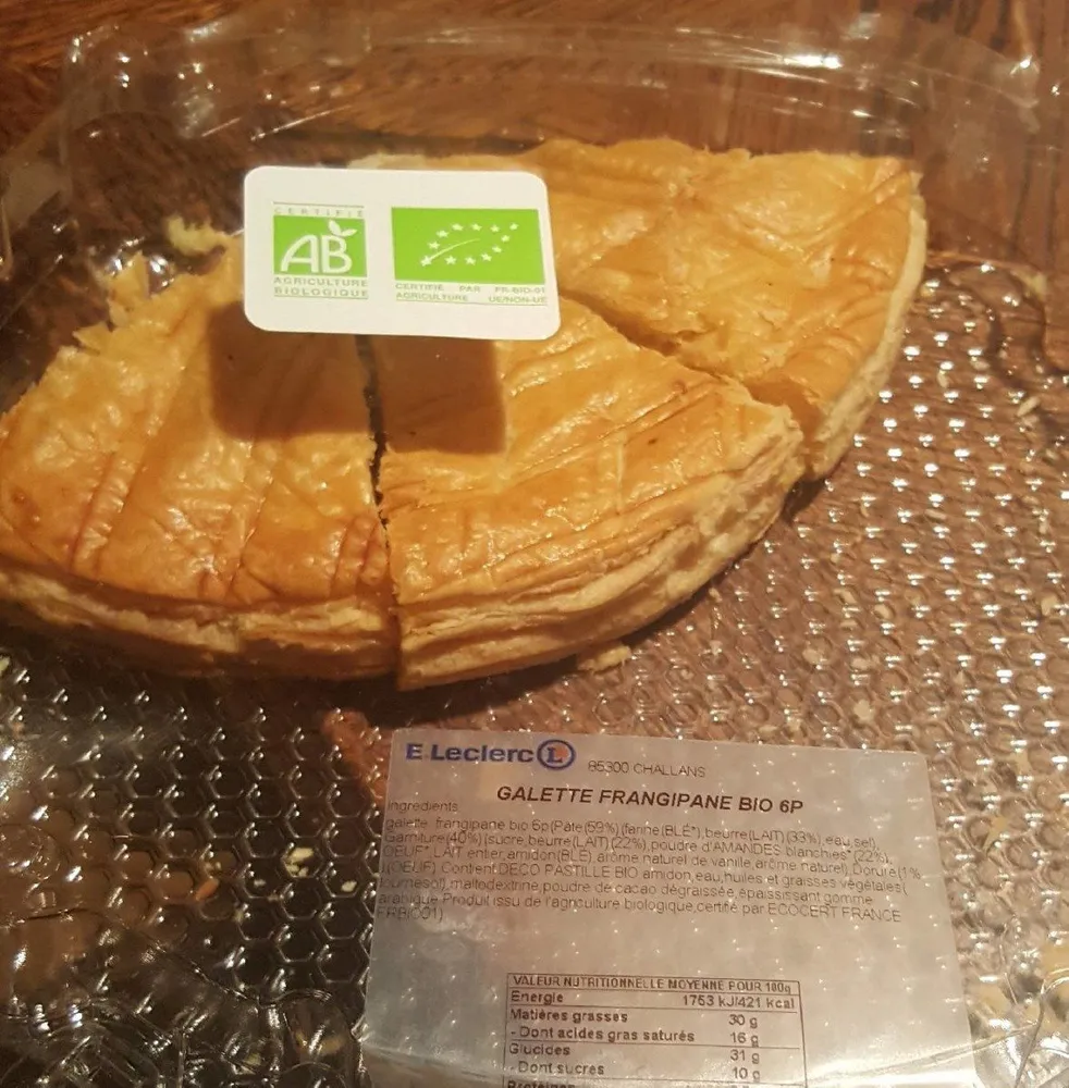 Galette frangipane bio