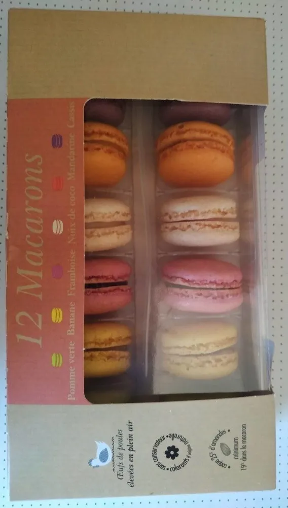 Macarons fruités etui x12 154g