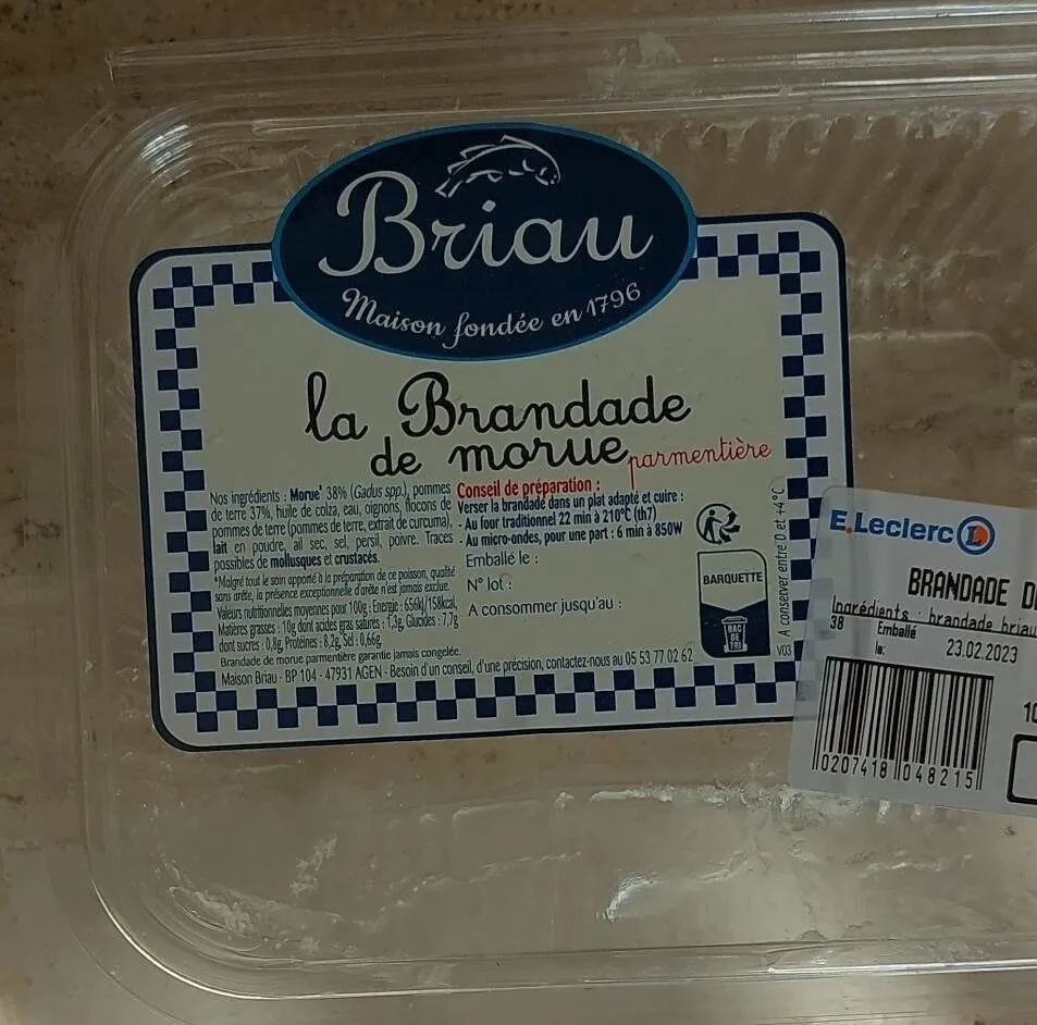La brandade de morue parmentière