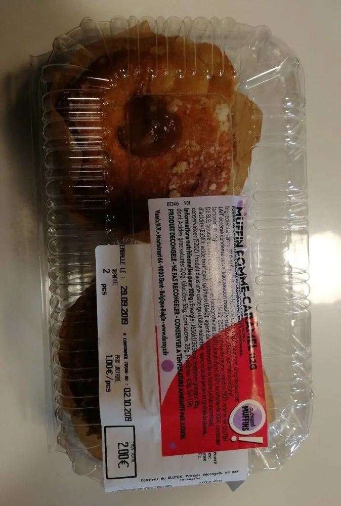 Muffin pomme-caramel 112g
