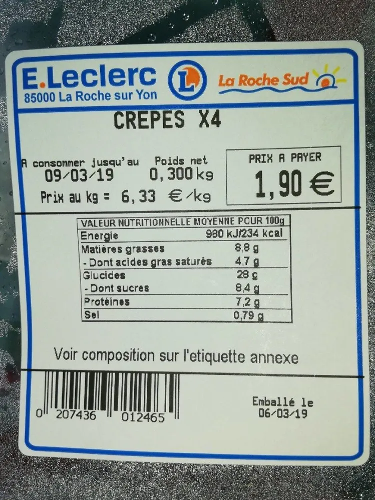 Crêpes maison