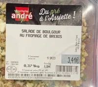 Saladede boulgoure au fromage de brebis