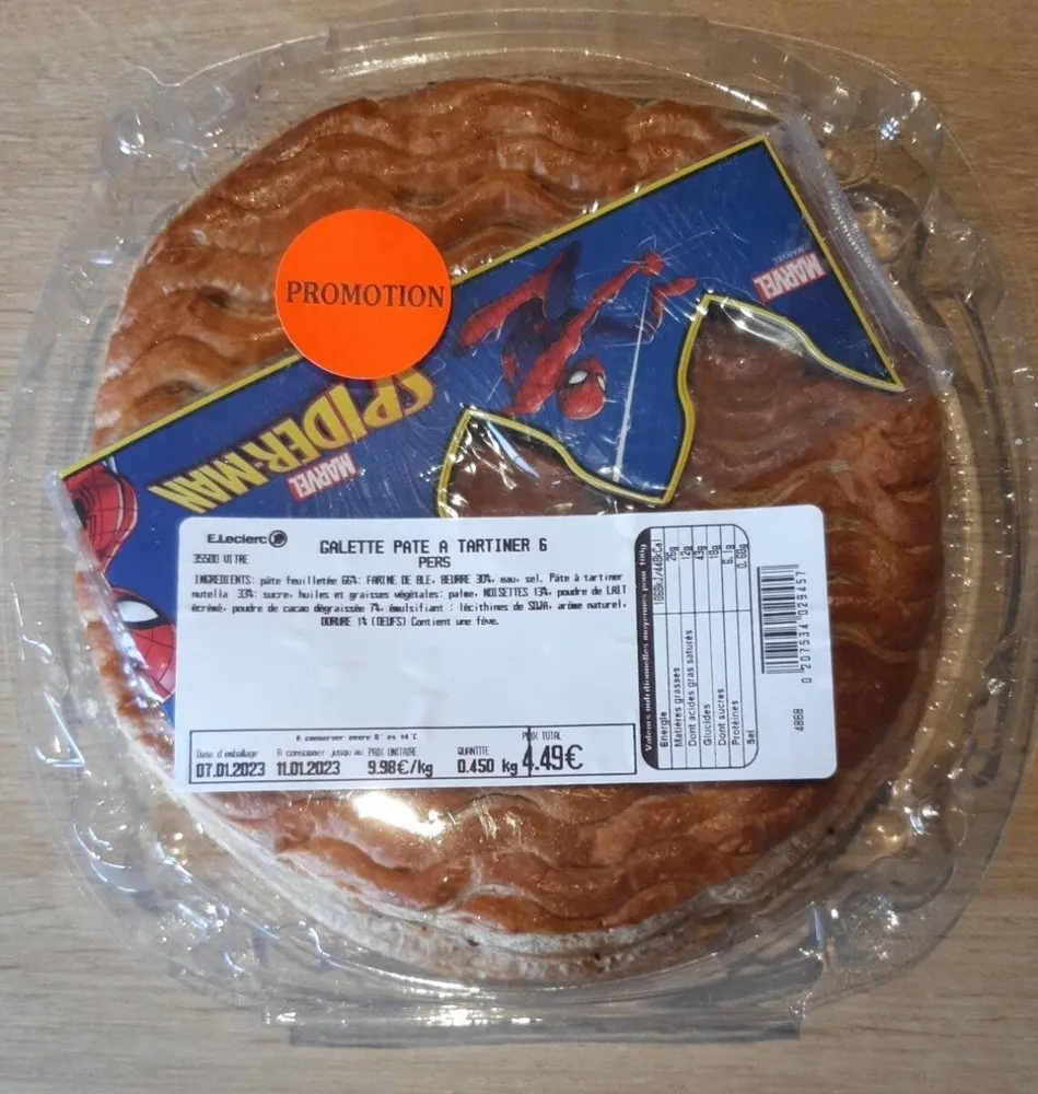 Galette pâte à tartiner 6 pers.