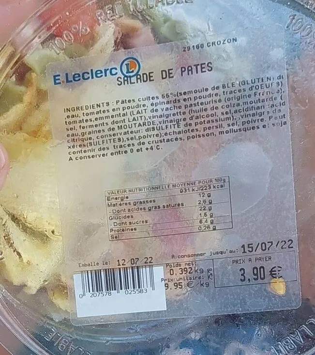 Salades de pattes