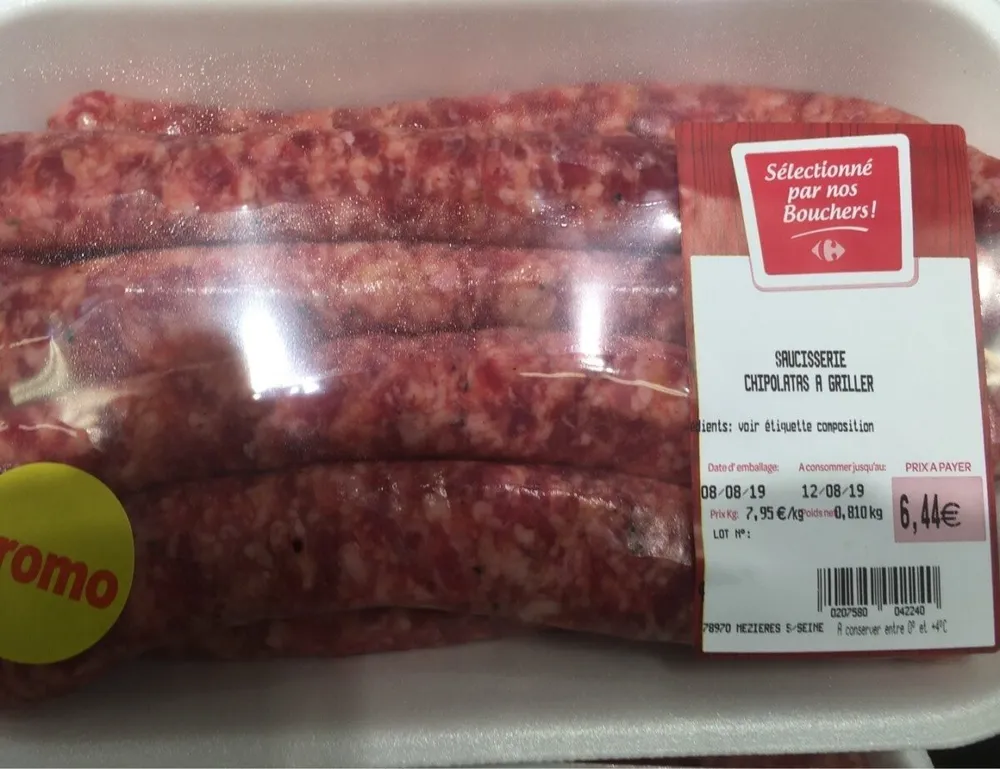 Saucisses chipolatas a griller