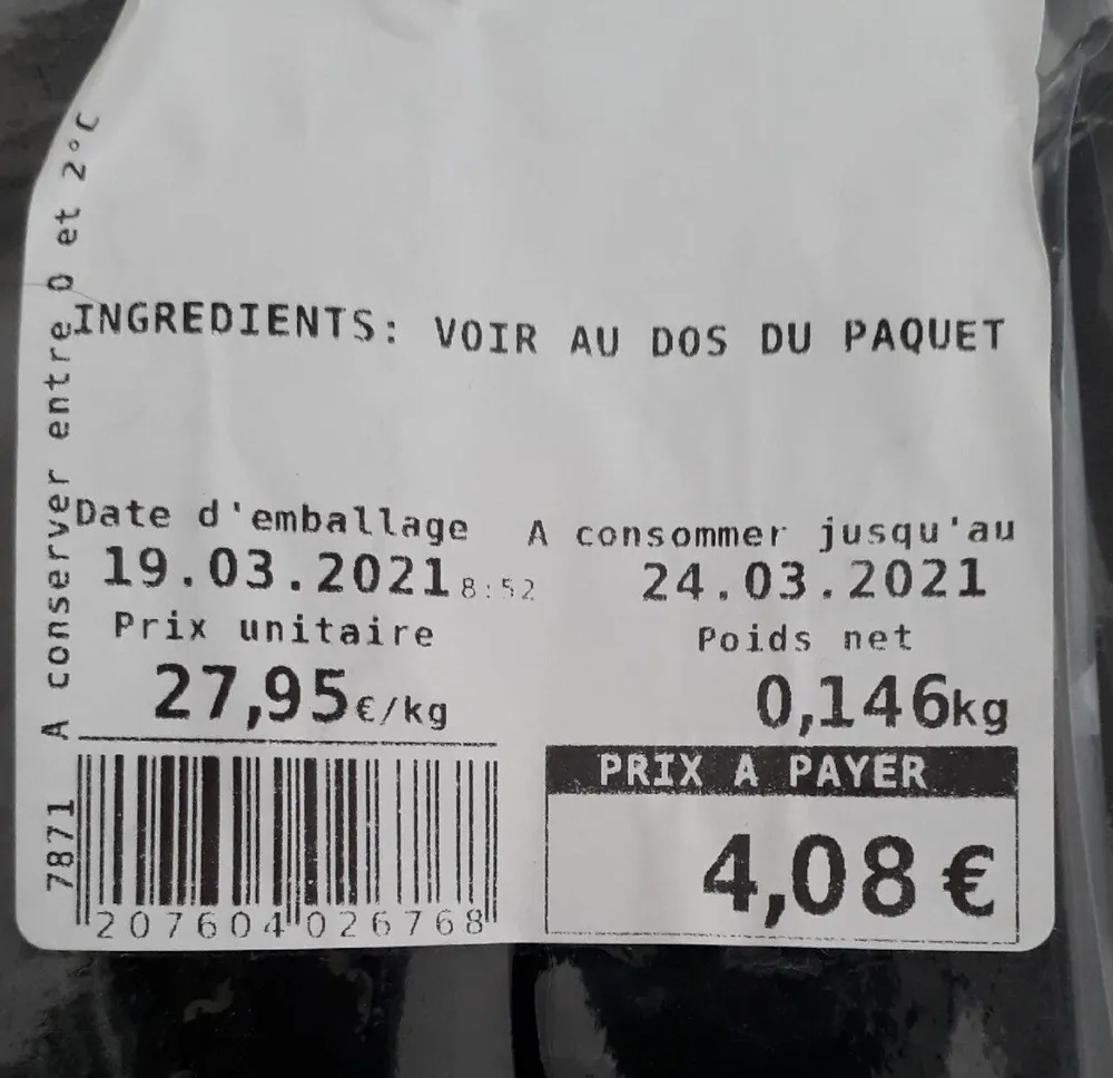 Filet haddock transformé France