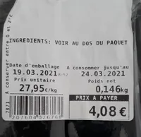 Filet haddock transformé France