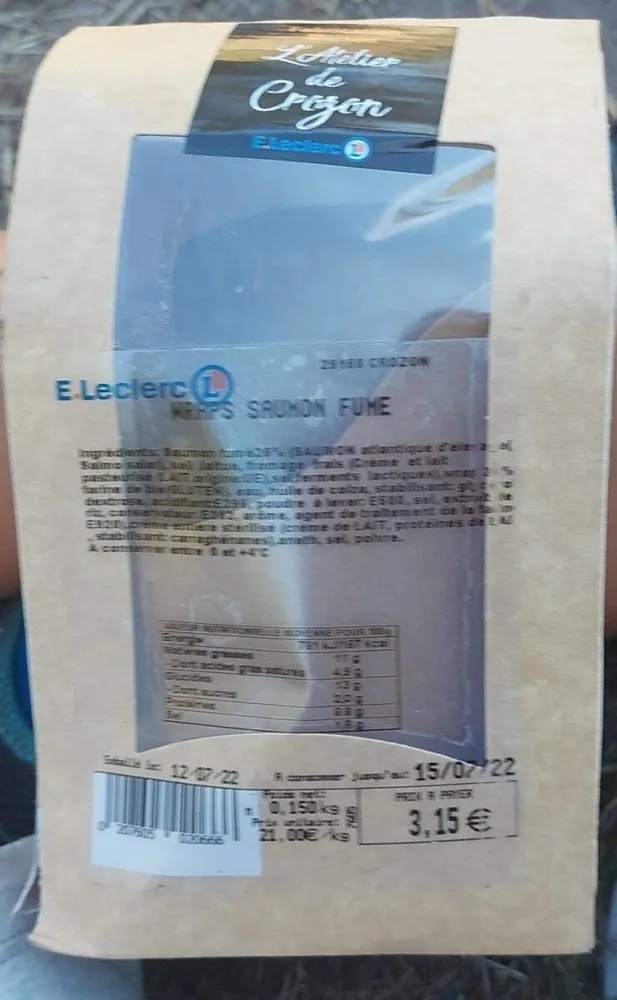 Wraps saumon fumé