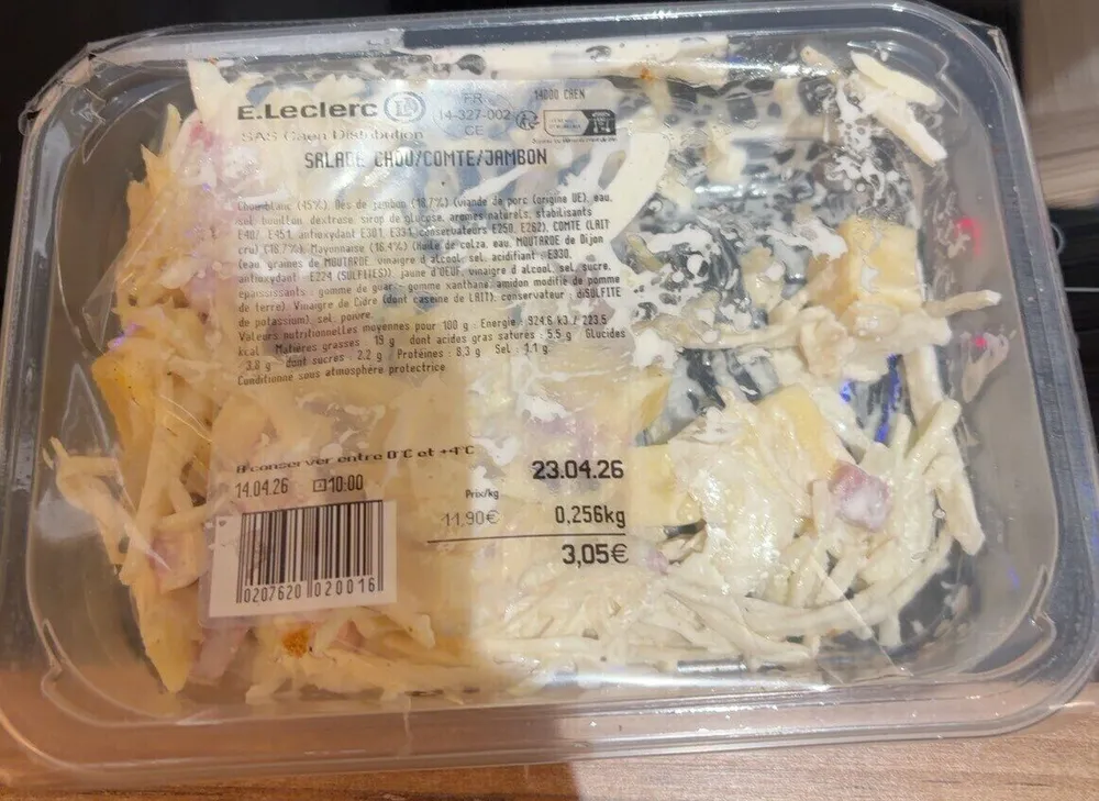 Salade de chou comte jambon