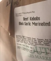 Beef kebab garlic marinated