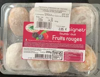 Beignets fourrés fruits roige
