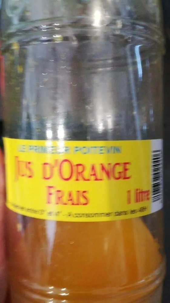 Jus dorange frais le primeur poitevin
