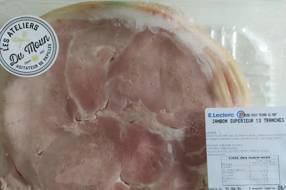 Jambon supérieur 10 tranches