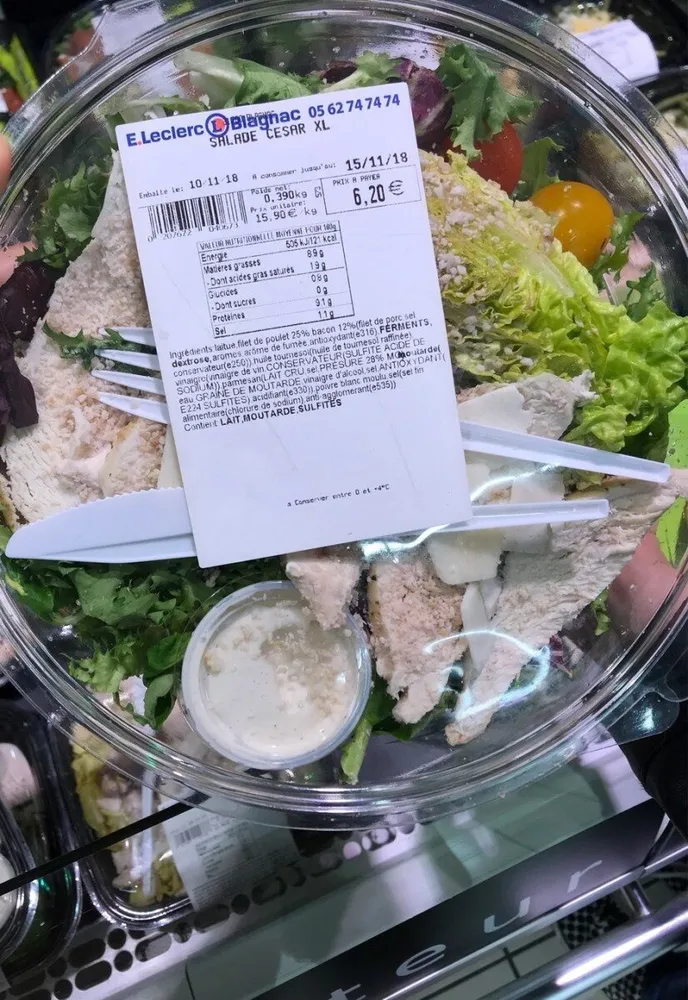 Salade cesar xl leclerc