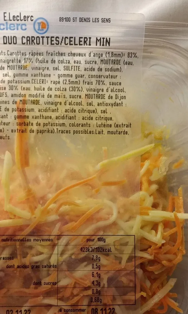 Duo de carottes  céleri