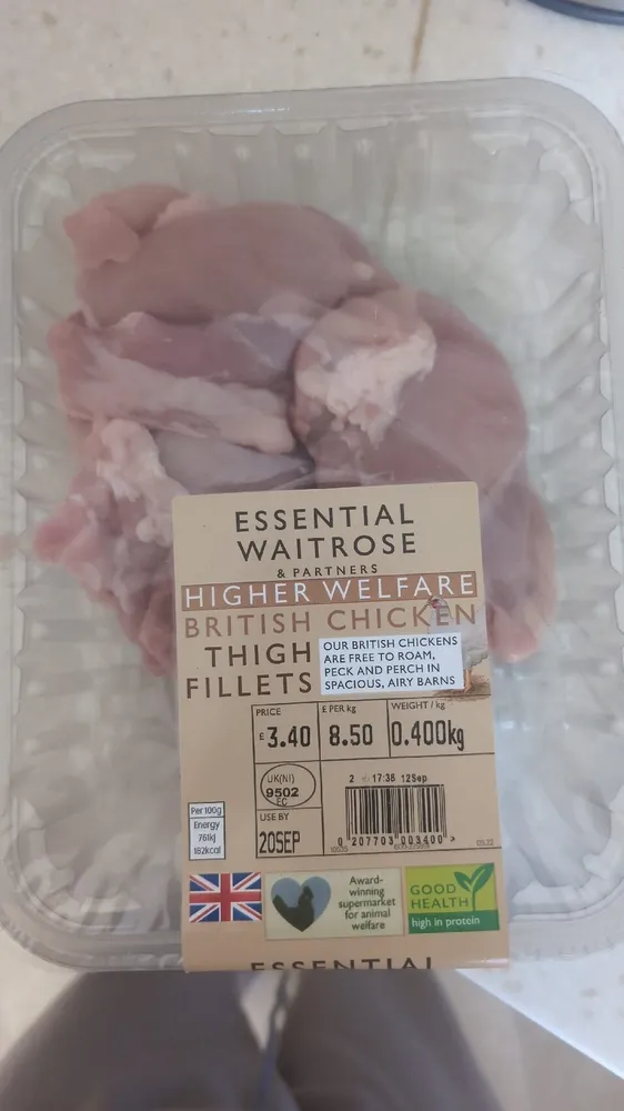 High Welfare British Chicken Thigh Fillets