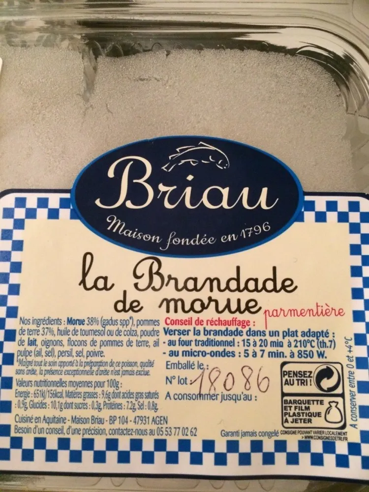 La brandade de morue parmentière