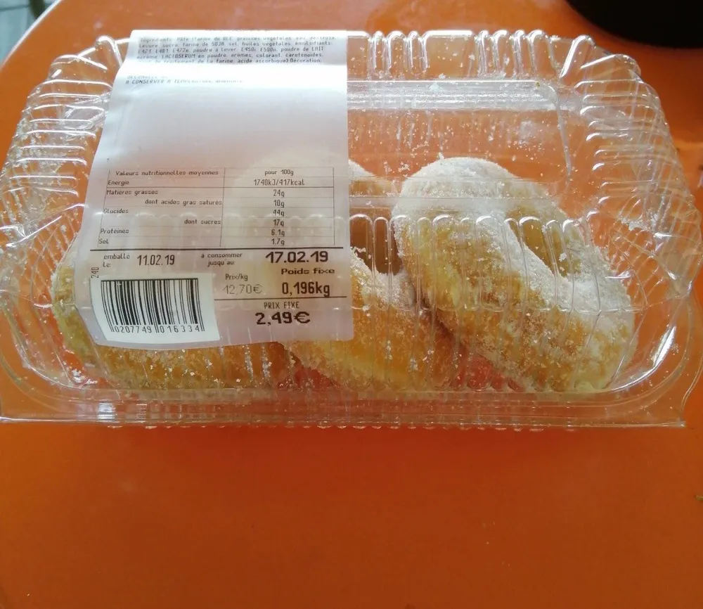 Doony's sucre décongelé
