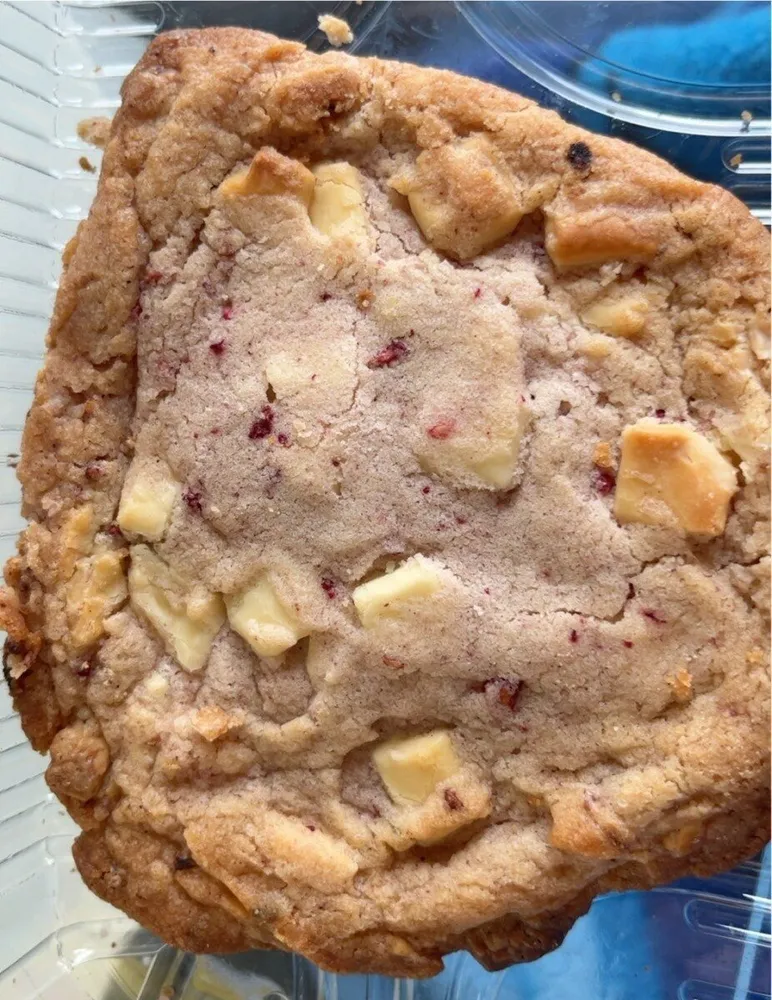Cookie framboire chocolat blanc