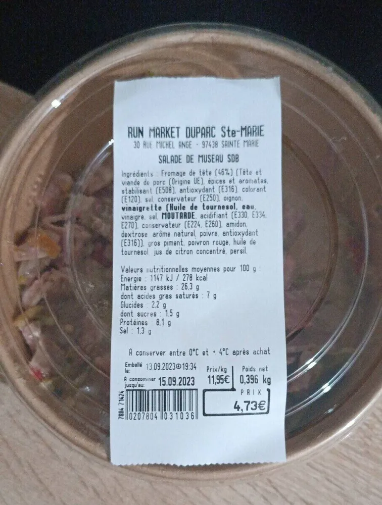 Salade de museau sdb