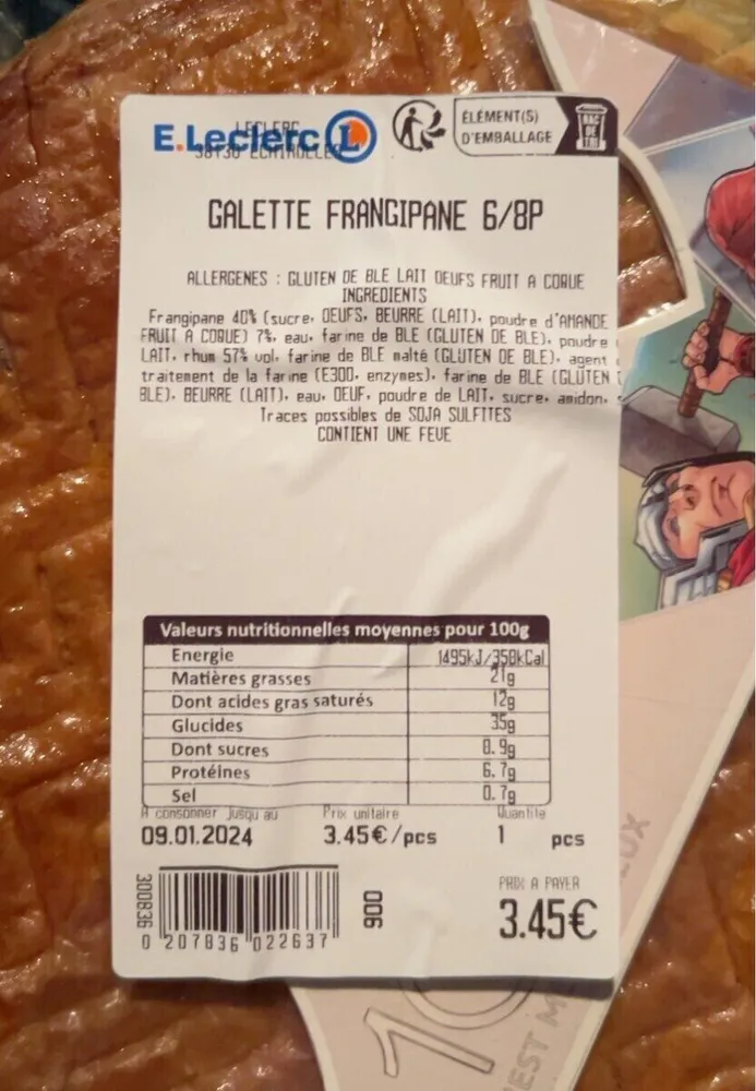 Galette Frangipane 6/8 p